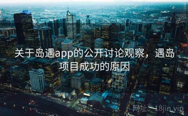 关于岛遇app的公开讨论观察，遇岛项目成功的原因
