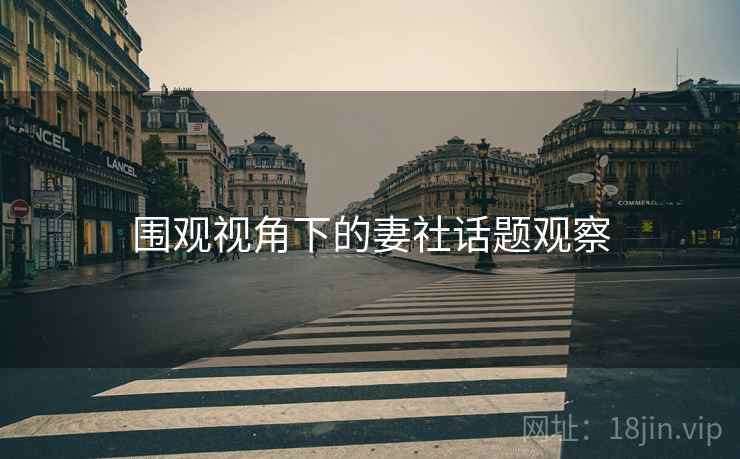 围观视角下的妻社话题观察